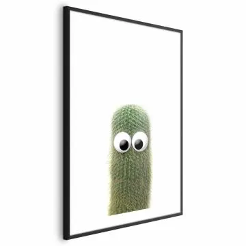 Plakat Kłujący przyjaciel 40x60 cm z ramą czarną z marginesem