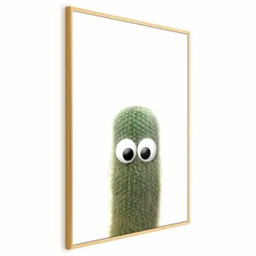 Plakat Kłujący przyjaciel 21x30 cm z ramą złotą bez marginesu