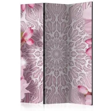 Parawan dwustronny Orient 135x172 cm 3-częściowy szary