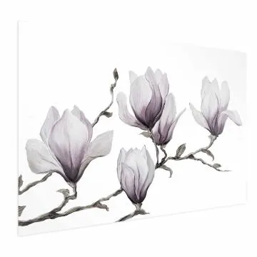 Plakat Malowane magnolie 30x21 cm bez ramy bez marginesu