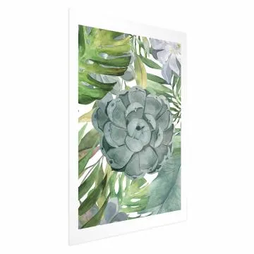 Plakat Tropikalna flora 60x90 cm bez ramy z marginesem