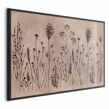 Plakat Polne kwiaty 60x40 cm z ramą czarną bez marginesu