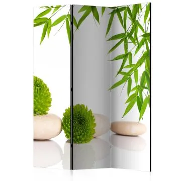Parawan jednostronny Orient 135x172 cm 3-częściowy biały