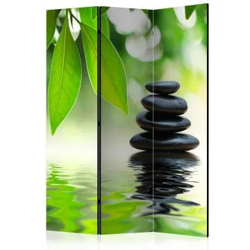 Parawan jednostronny Orient 135x172 cm 3-częściowy zielony