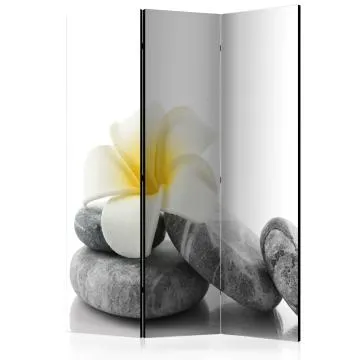 Parawan jednostronny Orient 135x172 cm 3-częściowy szary