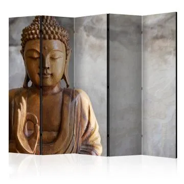 Parawan akustyczny Orient 225x172 cm 5-częściowy szary