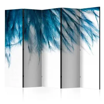 Parawan dwustronny Zwierzęta 225x172 cm 5-częściowy szary