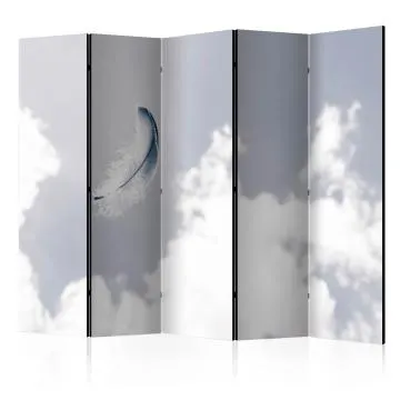 Parawan akustyczny Zwierzęta 225x172 cm 5-częściowy szary