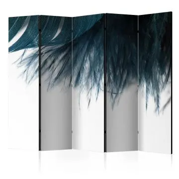 Parawan dwustronny Zwierzęta 225x172 cm 5-częściowy niebieski