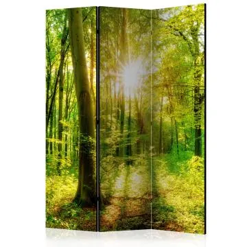 Parawan akustyczny Pejzaże 135x172 cm 3-częściowy żółty