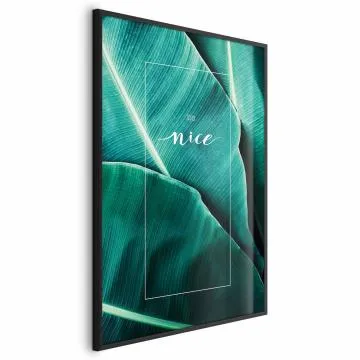 Plakat Be nice 40x60 cm z ramą czarną bez marginesu