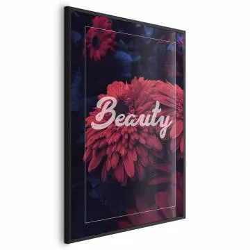 Plakat Beauty 21x30 cm z ramą czarną bez marginesu