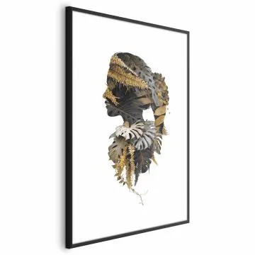 Plakat Człowiek dżungli 29,7x42 cm z ramą czarną z marginesem