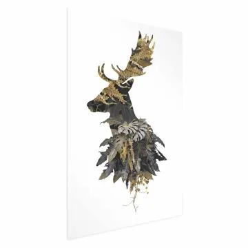 Plakat Leśny jeleń 40x60 cm bez ramy bez marginesu