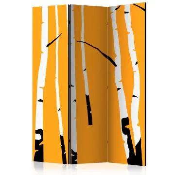 Parawan dwustronny Pejzaże 135x172 cm 3-częściowy czarny