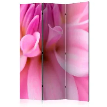 Parawan jednostronny Kwiaty 135x172 cm 3-częściowy różowy