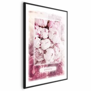 Plakat Delikatność wiosny 60x90 cm z ramą czarną z marginesem