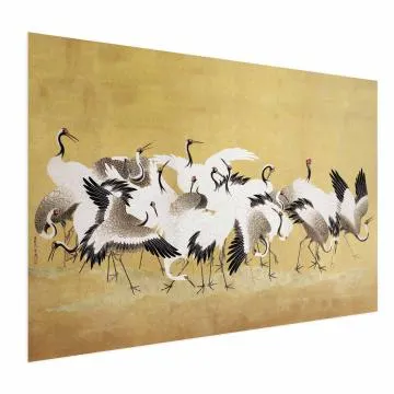 Plakat Japońskie żurawie 30x21 cm bez ramy bez marginesu