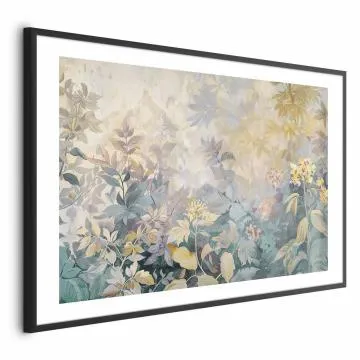 Plakat Gobelinowy wzór 60x40 cm z ramą czarną z marginesem
