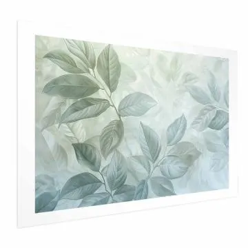 Plakat Miętowe liście 60x40 cm bez ramy z marginesem
