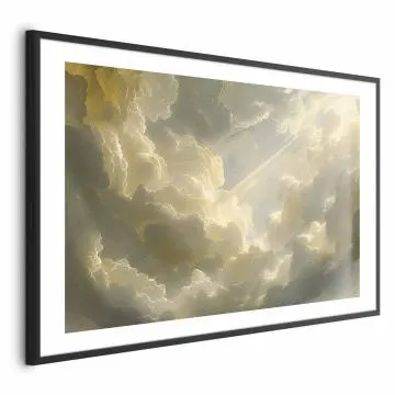 Plakat Zachwycająca gra kolorów 60x40 cm z ramą czarną z marginesem