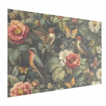 Plakat Kwiaty i motyle 42x29,7 cm bez ramy bez marginesu