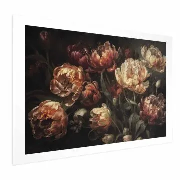 Plakat Kwitnące tulipany 90x60 cm bez ramy z marginesem