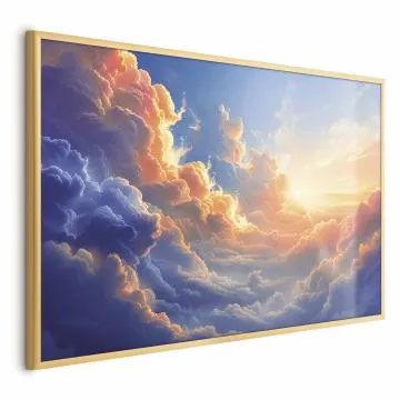Plakat Symfonia barw 42x29,7 cm z ramą złotą bez marginesu