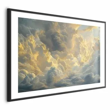 Plakat Ostatnie tchnienie dnia 90x60 cm z ramą czarną z marginesem