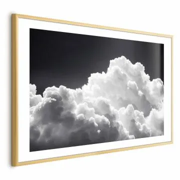 Plakat Gra słonecznego światła 60x40 cm z ramą złotą z marginesem