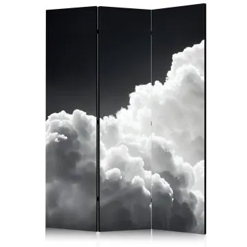 Parawan jednostronny Pejzaże 135x172 cm 3-częściowy czarny