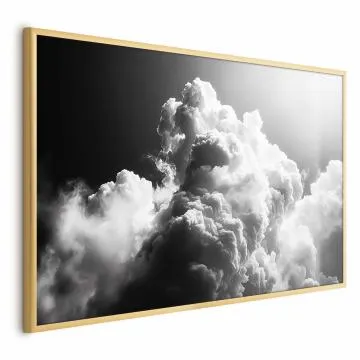 Plakat Chmury marzeń 30x21 cm z ramą złotą bez marginesu