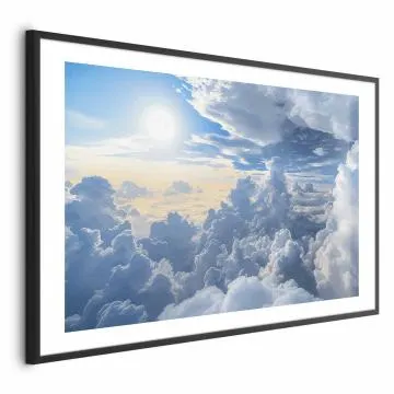 Plakat Symfonia Światła 90x60 cm z ramą czarną z marginesem
