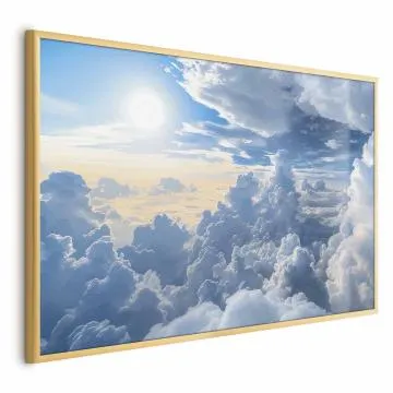 Plakat Symfonia Światła 90x60 cm z ramą złotą bez marginesu