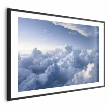 Plakat Podniebne pejzaże 60x40 cm z ramą czarną z marginesem
