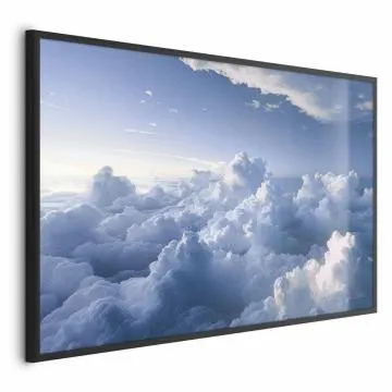 Plakat Podniebne pejzaże 90x60 cm z ramą czarną bez marginesu