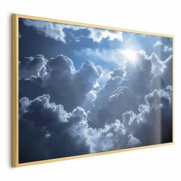 Plakat Ożywiona sceneria 60x40 cm z ramą złotą bez marginesu