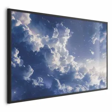 Plakat Gwiezdne chmury 42x29,7 cm z ramą czarną bez marginesu