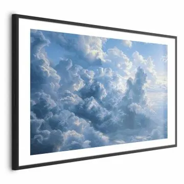 Plakat Ocean w powietrzu 30x21 cm z ramą czarną z marginesem