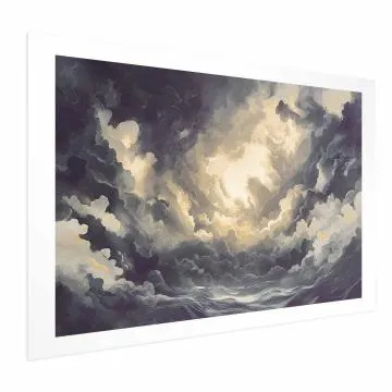 Plakat Gra światła 90x60 cm bez ramy z marginesem