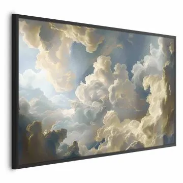 Plakat Słońce i cienie 30x21 cm z ramą czarną bez marginesu