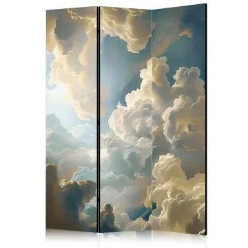 Parawan akustyczny Pejzaże 135x172 cm 3-częściowy szary