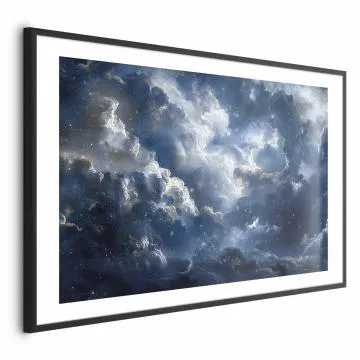 Plakat Astronomiczne cuda 90x60cm z ramą czarną z marginesem