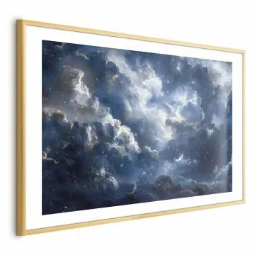 Plakat Astronomiczne cuda 42x29,7cm z ramą złotą z marginesem