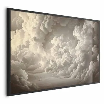 Plakat Miękka gra światła 42x29,7 cm z ramą czarną bez marginesu