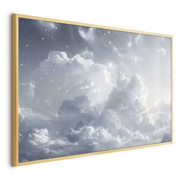 Plakat Astralny spokój 30x21cm z ramą złotą bez marginesu