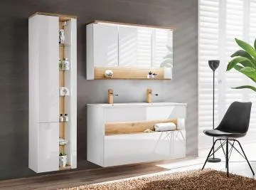 Szafka pod umywalkę BAHAMA 854 120 cm biała