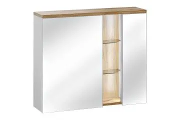 Szafka łazienkowa BAHAMA 841 80 cm biała z lustrem