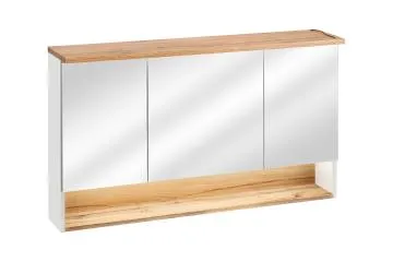 Szafka łazienkowa BAHAMA 843 120 cm biała z lustrem