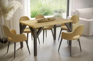 Stół rozkładany BALTIKA 130(240)x90 dąb natura
